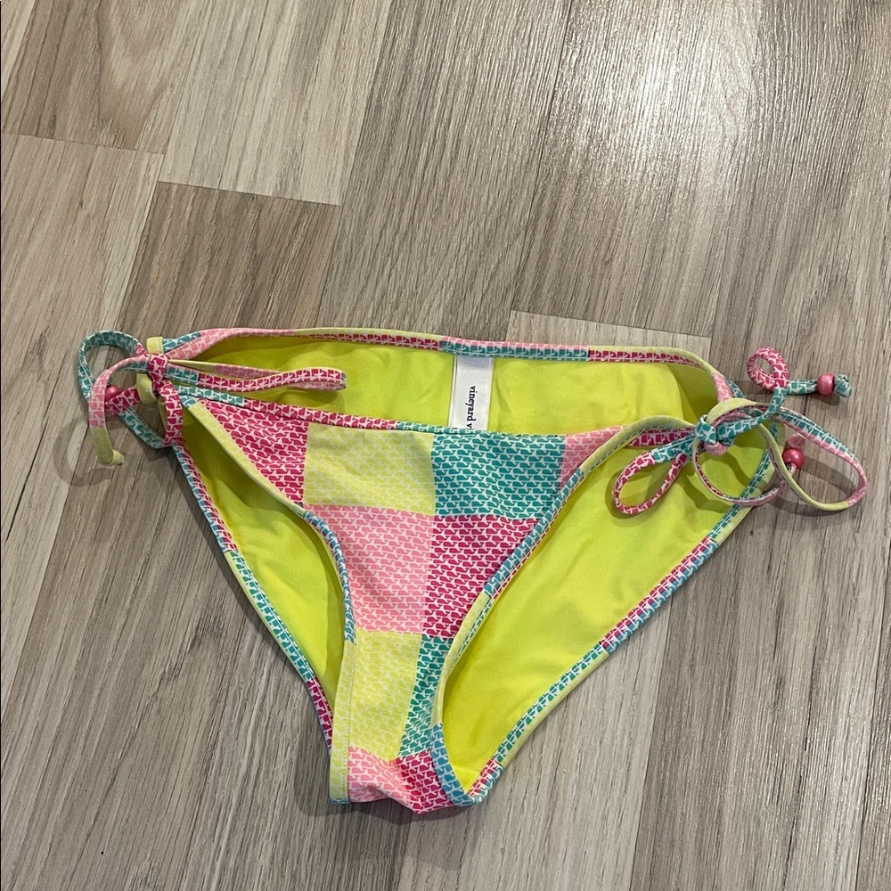 Vineyard Vines Colorful Checkered Bikini Bottom